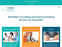 Tablet Screenshot of esctriangle.org